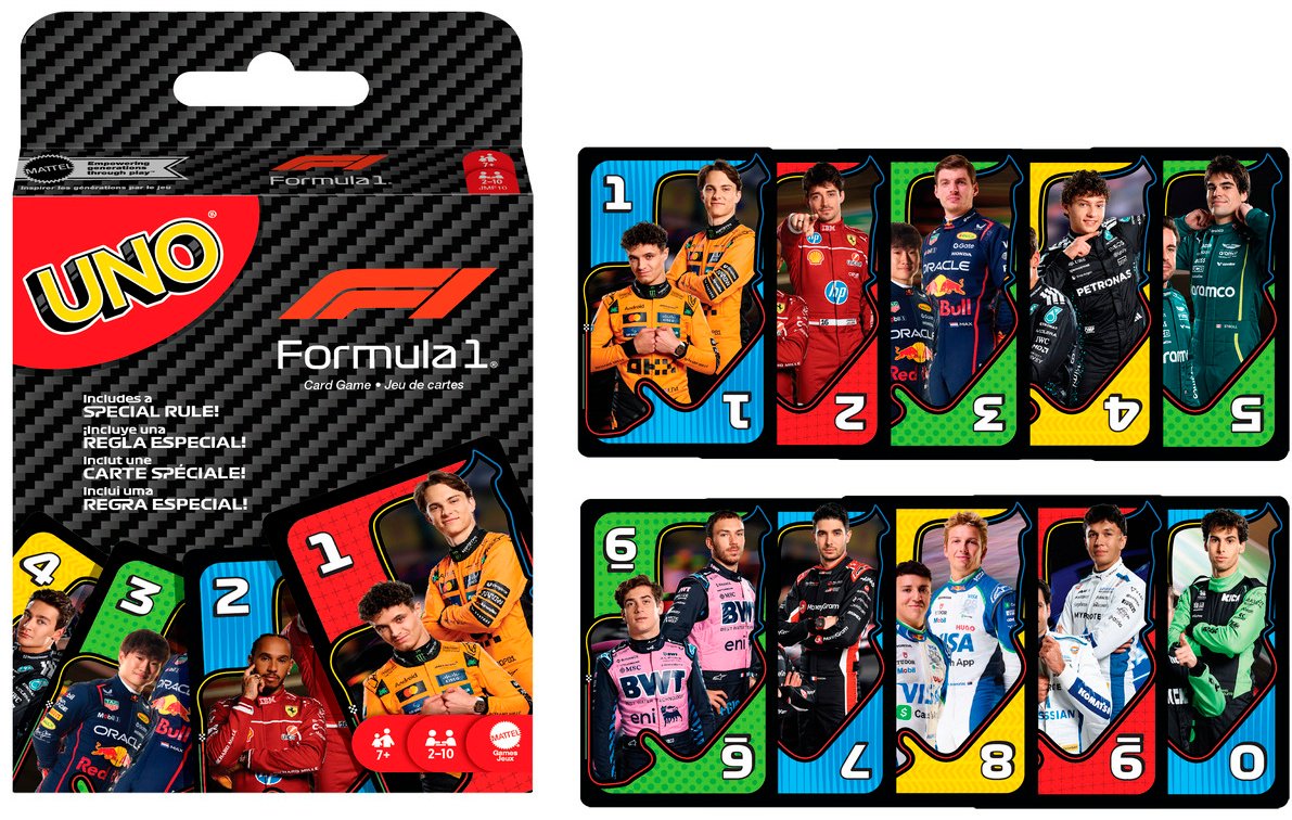 Настольная игра Mattel UNO Formula 1 купить,NaN