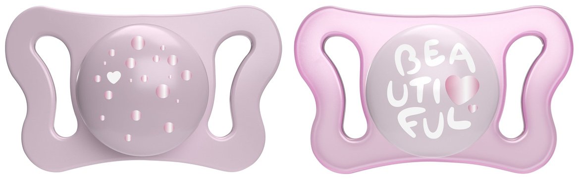 Набор пустышек Chicco PhysioForma Micro 00075126110000, 2 шт, розовый купить,NaN