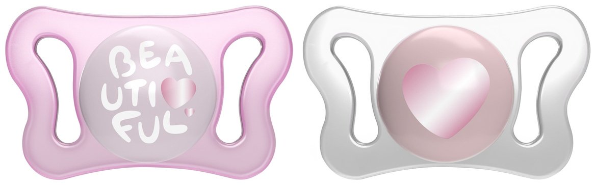 Набор пустышек Chicco PhysioForma Micro 00075126110000, 2 шт, розовый купить,NaN