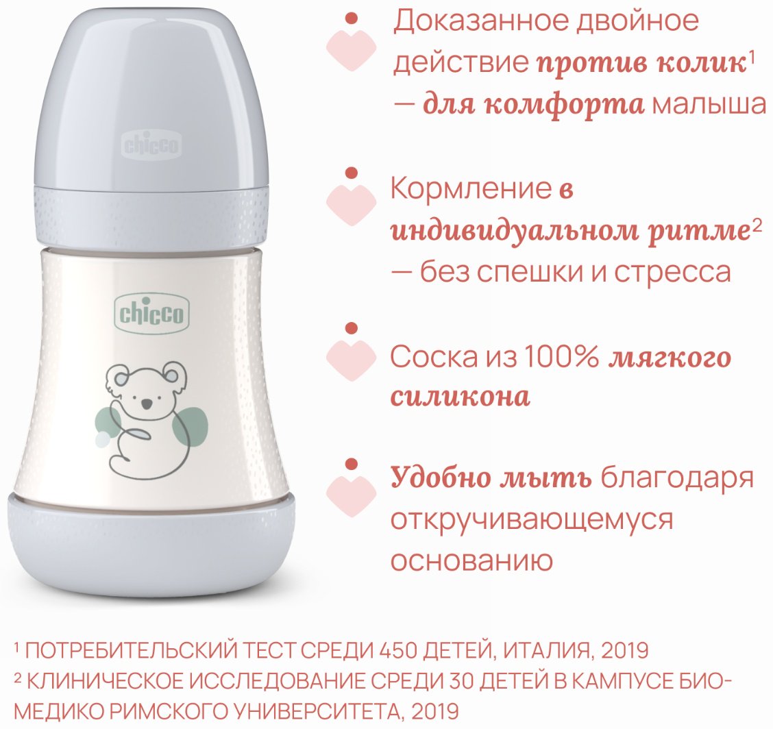 Бутылочка Chicco 00020211320040 150 мл серый купить,NaN