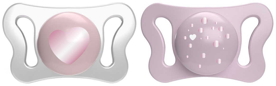 Набор пустышек Chicco PhysioForma Micro 00075126110000, 2 шт, розовый купить,NaN