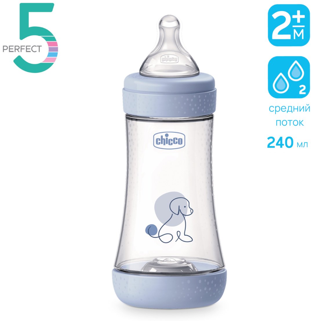 Бутылочка Chicco 00020223220040 240 мл голубой купить,NaN