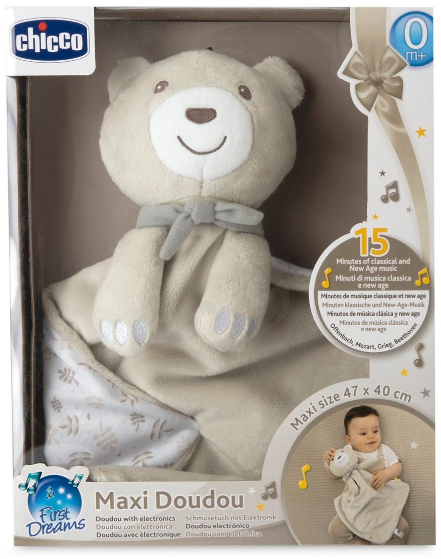 Музыкальная игрушка Chicco Игрушка мягкая для сна "Музыкальный Мишка Maxi" купить,NaN