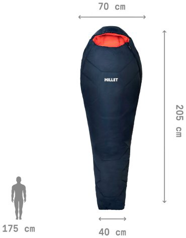 Спальный мешок Millet MIC1132-N7317 синий купить,72900