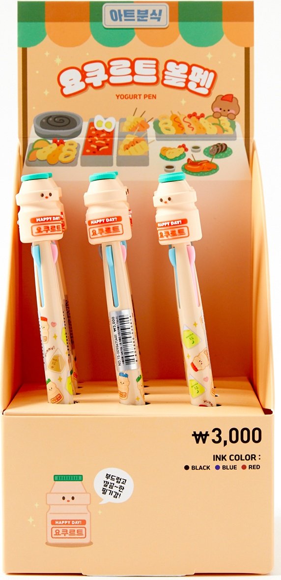 Ручка шариковая ARTBOX Yogurt 1 шт, 0.7 мм, цвет чернил мультиколор купить,NaN