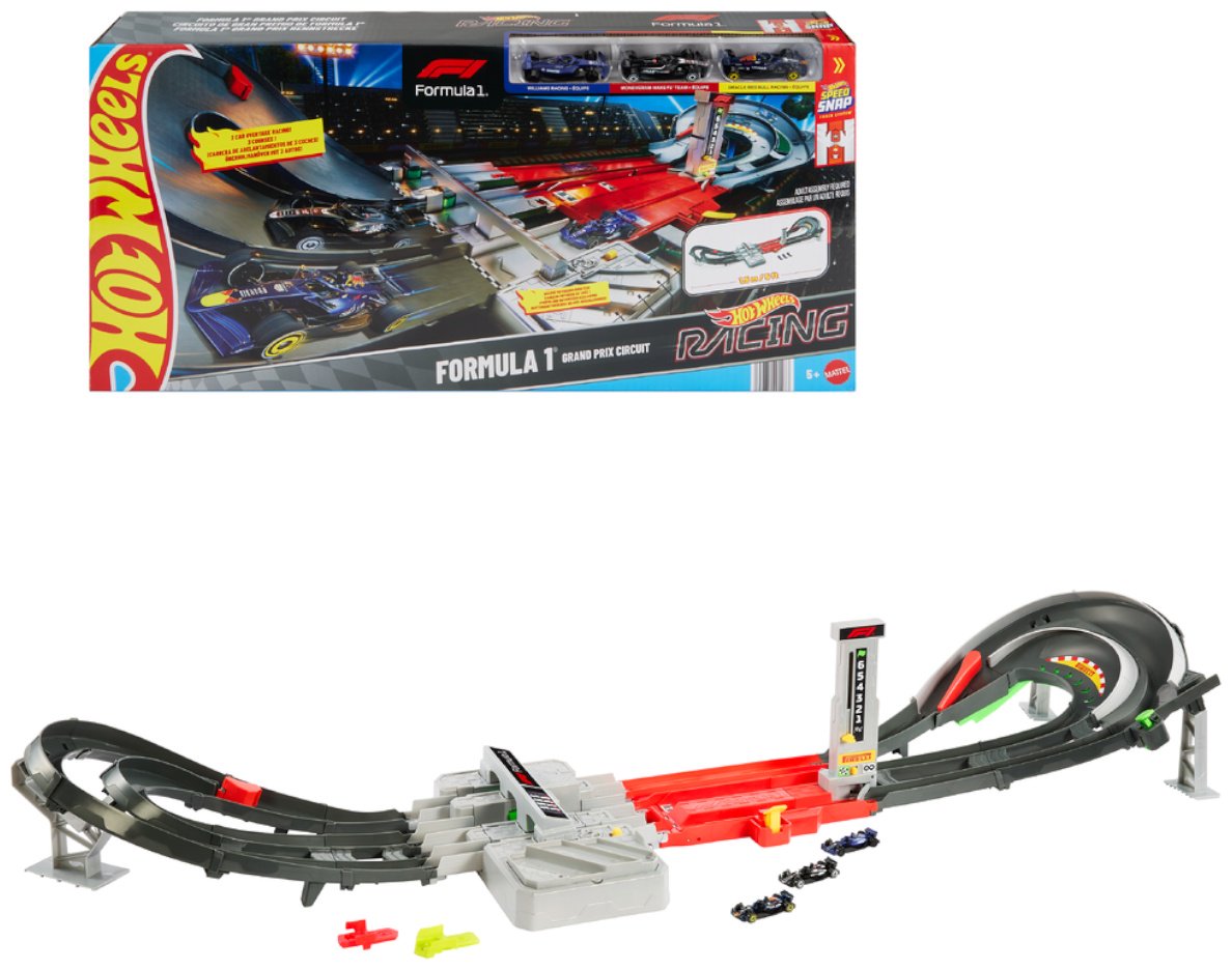 Детские треки и авторалли Hot Wheels Formula 1 Grand Prix Circuit мультиколор купить,NaN