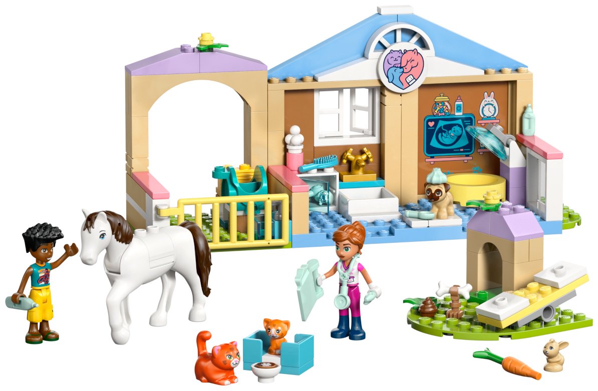 Конструктор LEGO Ветеринарная клиника с животными 42696, деталей 141 шт купить,NaN