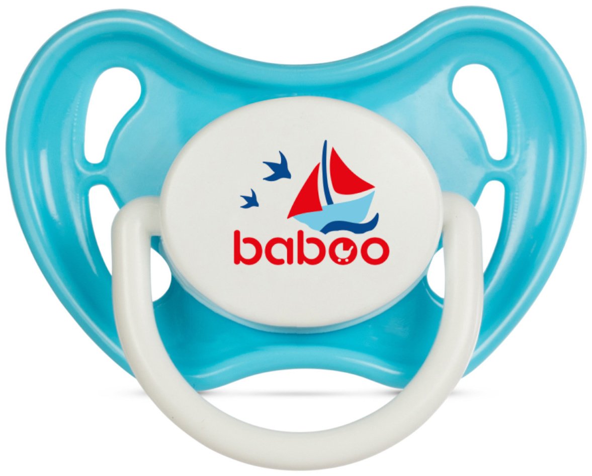 Пустышка Baboo 5-037, 1 шт, синий купить,NaN