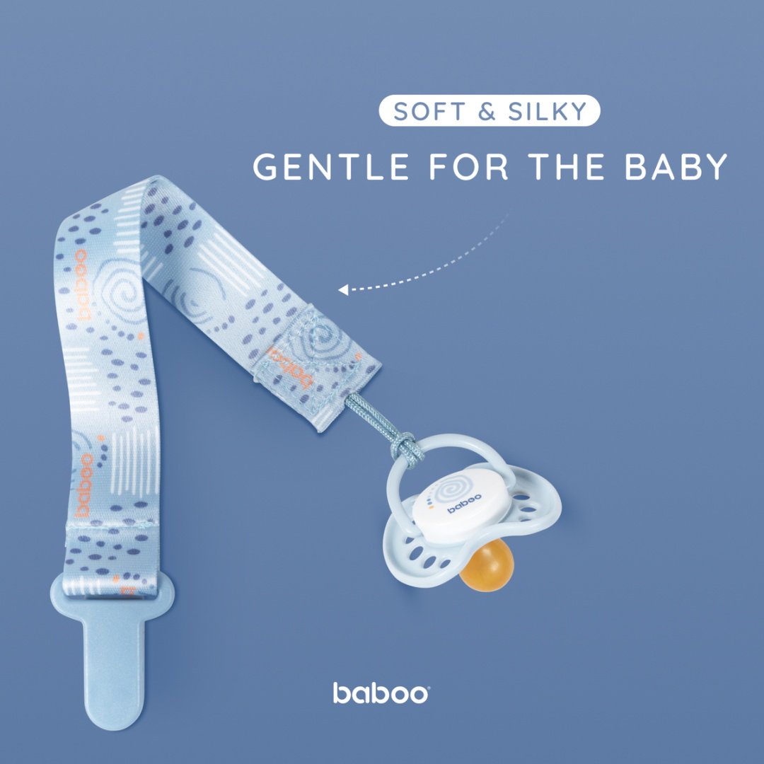 Держатель пустышки Baboo 7-012, 1 шт, голубой купить,NaN