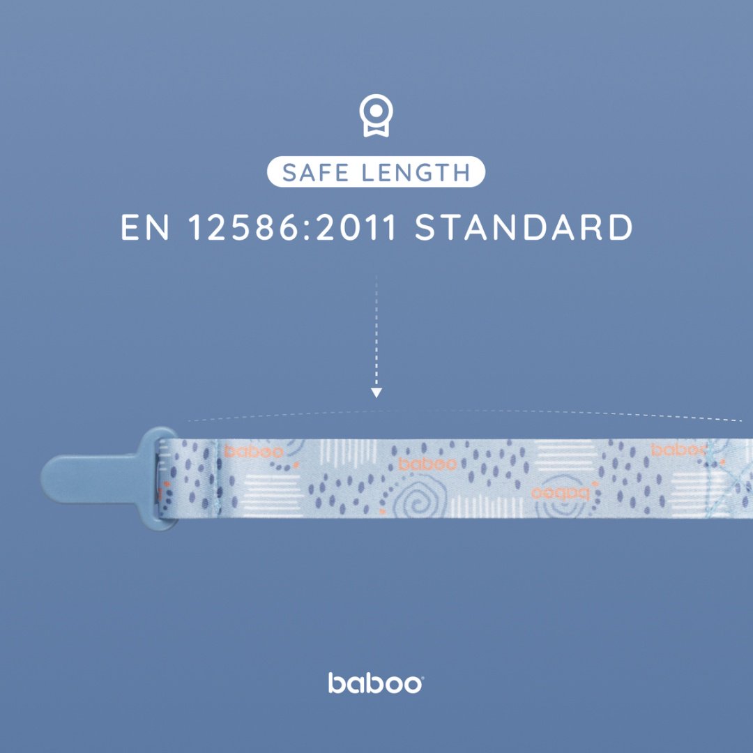 Держатель пустышки Baboo 7-012, 1 шт, голубой купить,NaN
