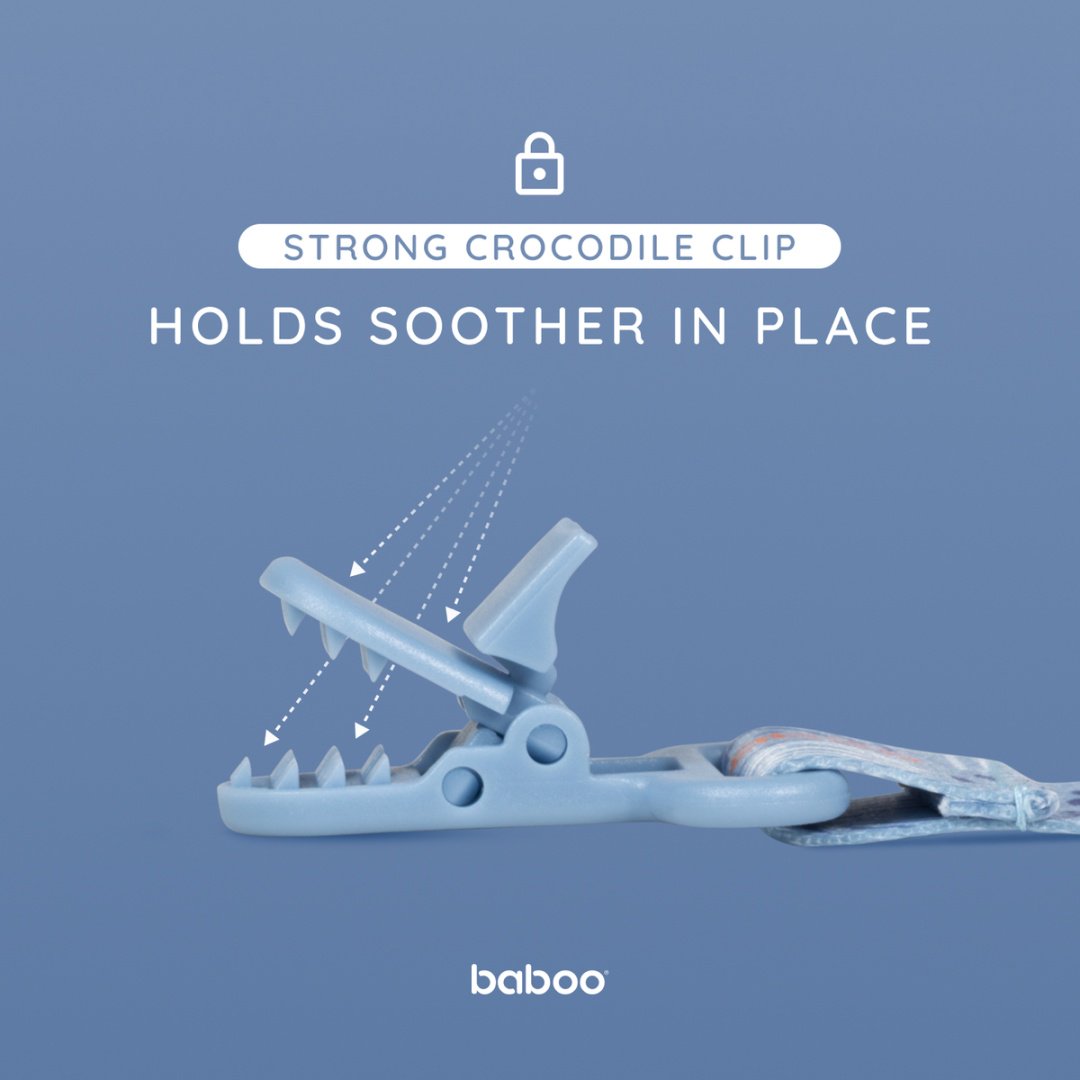 Держатель пустышки Baboo 7-012, 1 шт, голубой купить,NaN