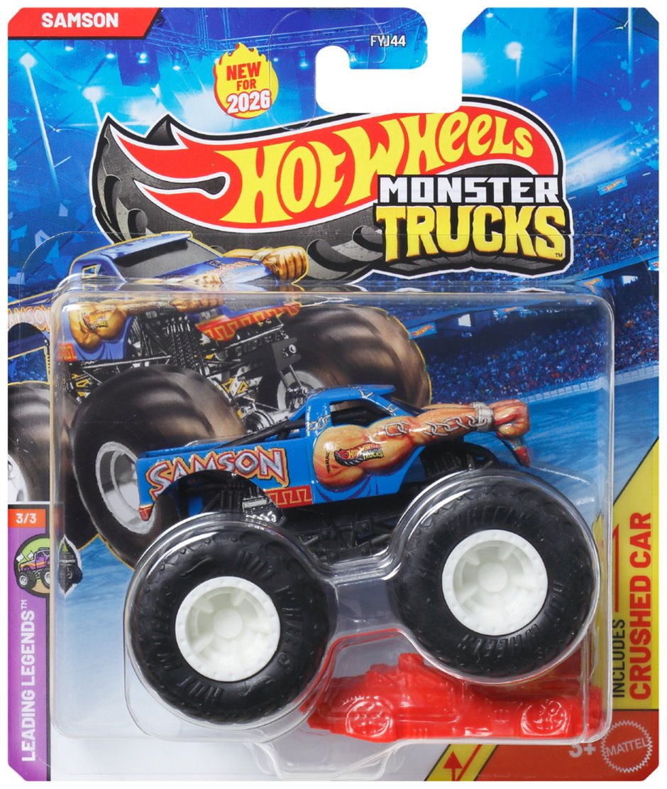 Машина Hot Wheels Monster Truck Samson синий купить,NaN