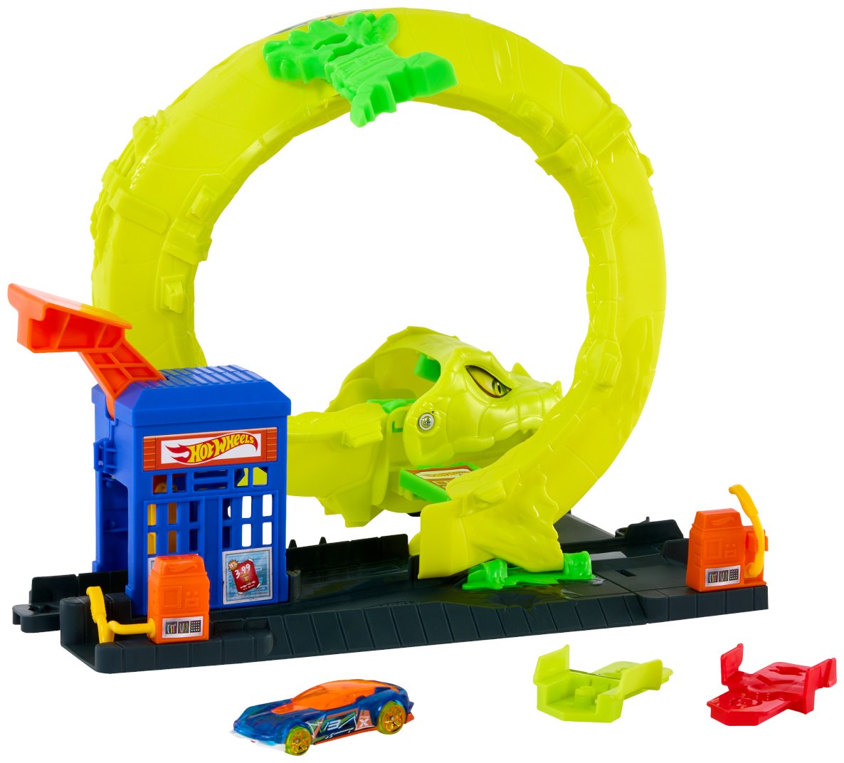 Детские треки и авторалли Hot Wheels City. Snake Spiral Attack мультиколор купить,NaN