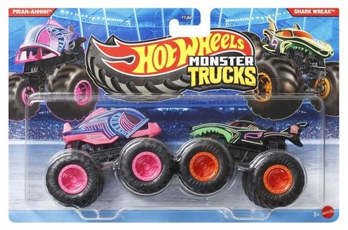 Внедорожник Hot Wheels Монстр трак Piran-Ahhh VS Shark Wreak мультиколор купить,NaN