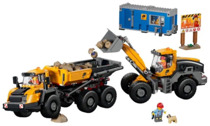 Конструктор LEGO Конструктор LEGO City Самосвал и фронтальный погрузчик 60494, деталей 1132 шт купить,NaN
