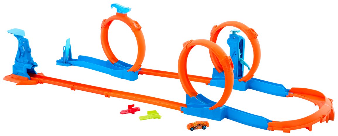 Детские треки и авторалли Hot Wheels Track Creator. Triple Loop Speed Kit мультиколор купить,NaN