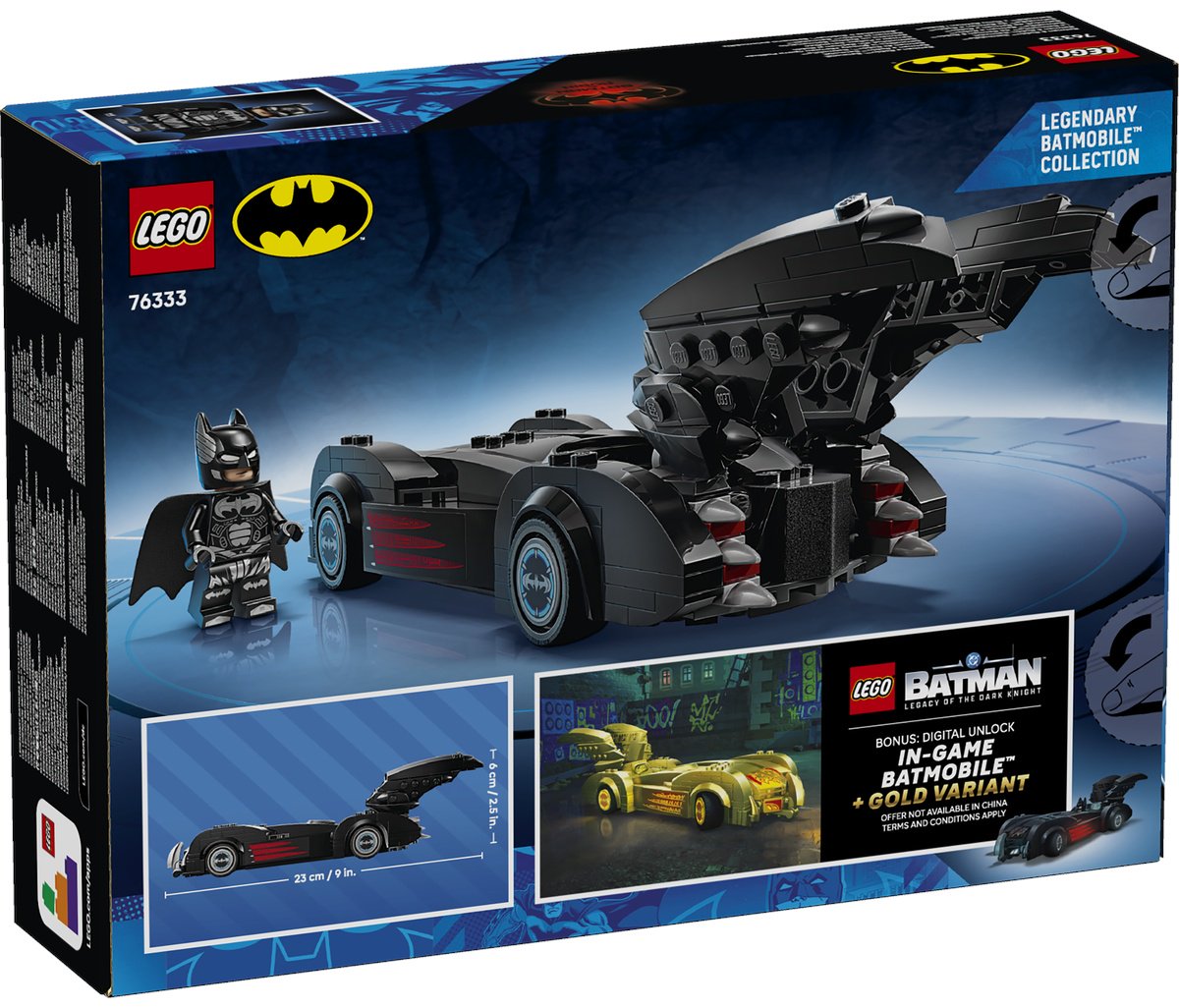 Конструктор LEGO Бэтмобиль Бэтмена и Робина 76333, деталей 272 шт купить,NaN