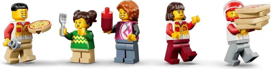 Конструктор LEGO City Город Пиццерия и техника для доставки 60496, деталей 494 шт купить,NaN