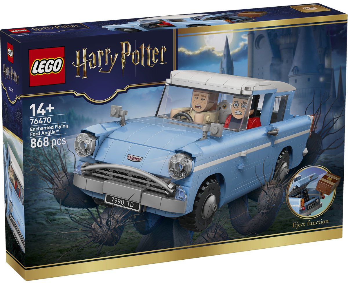 Конструктор LEGO Заколдованный летающий Ford Anglia 76470, деталей 868 шт купить,NaN