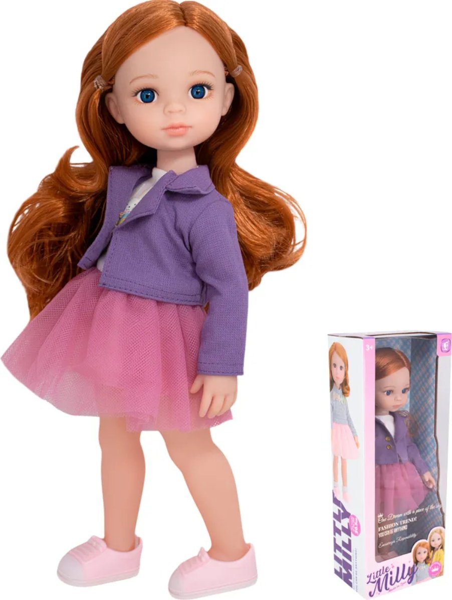 Кукла-модель Little Milly Шатенка в розовой юбке 30 см купить,NaN
