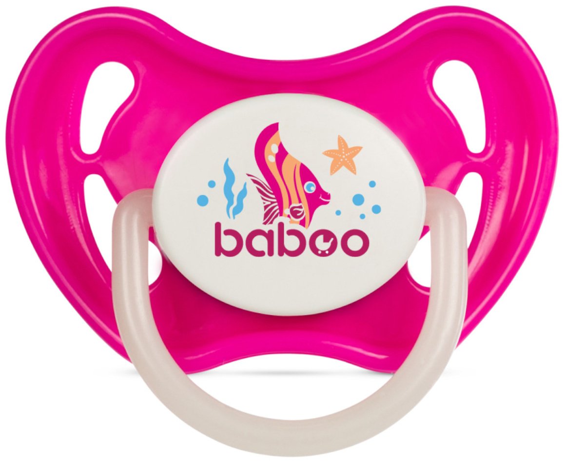 Пустышка Baboo 5-032, 1 шт, розовый купить,NaN