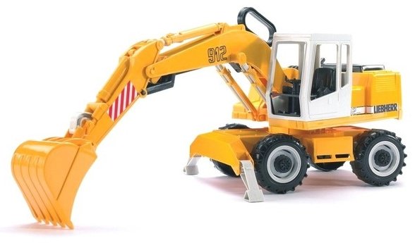 Спецтехника Bruder Экскаватор колёсный Liebherr желтый купить,NaN