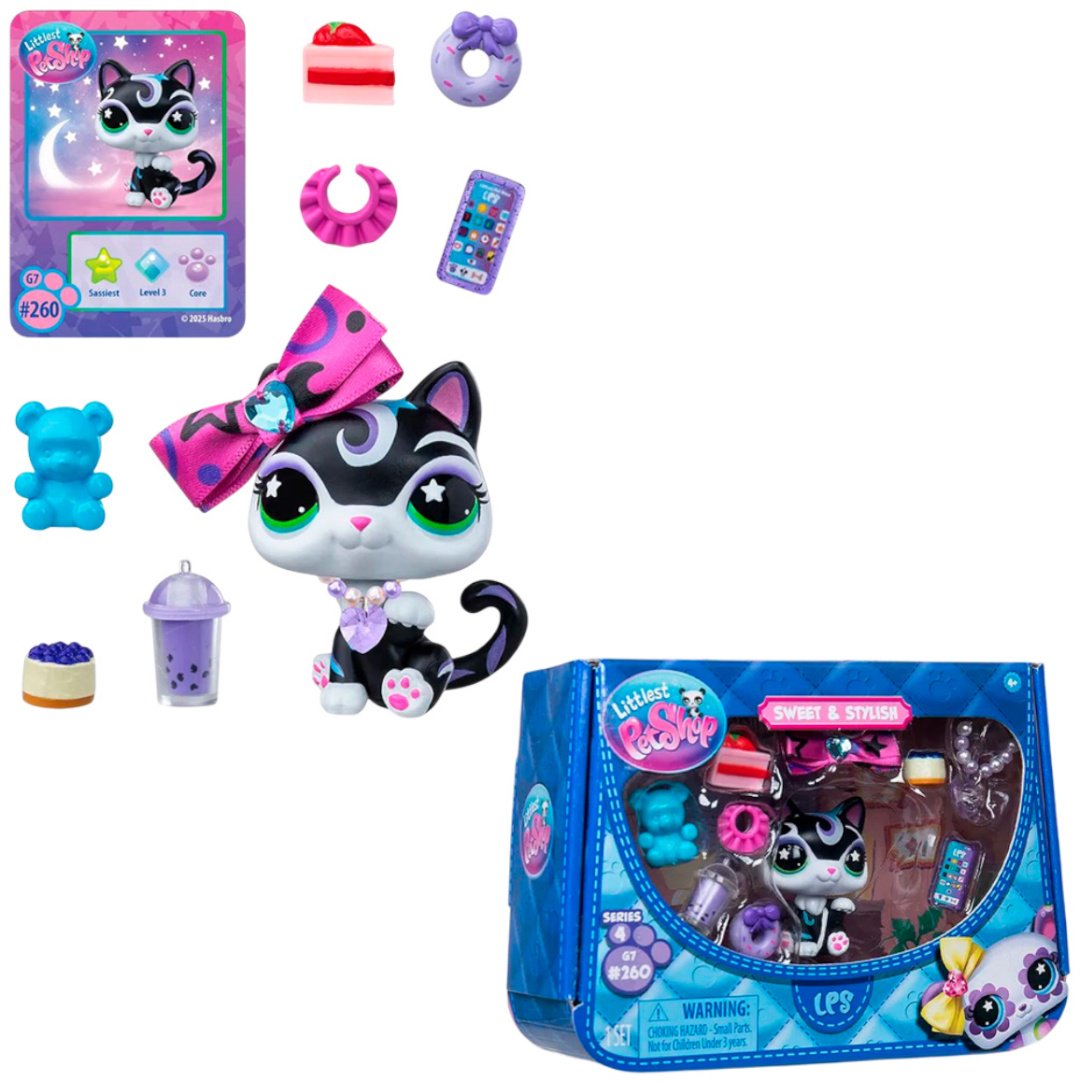 Набор Littlest Pet Shop Стиль фигурка животного с аксессуарами. Сиамская кошка купить,NaN
