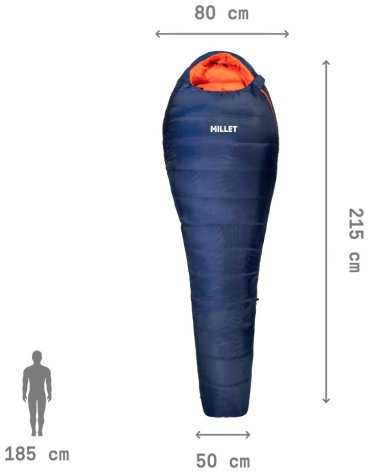 Спальный мешок Millet MIC1110-N8731 синий купить,209900