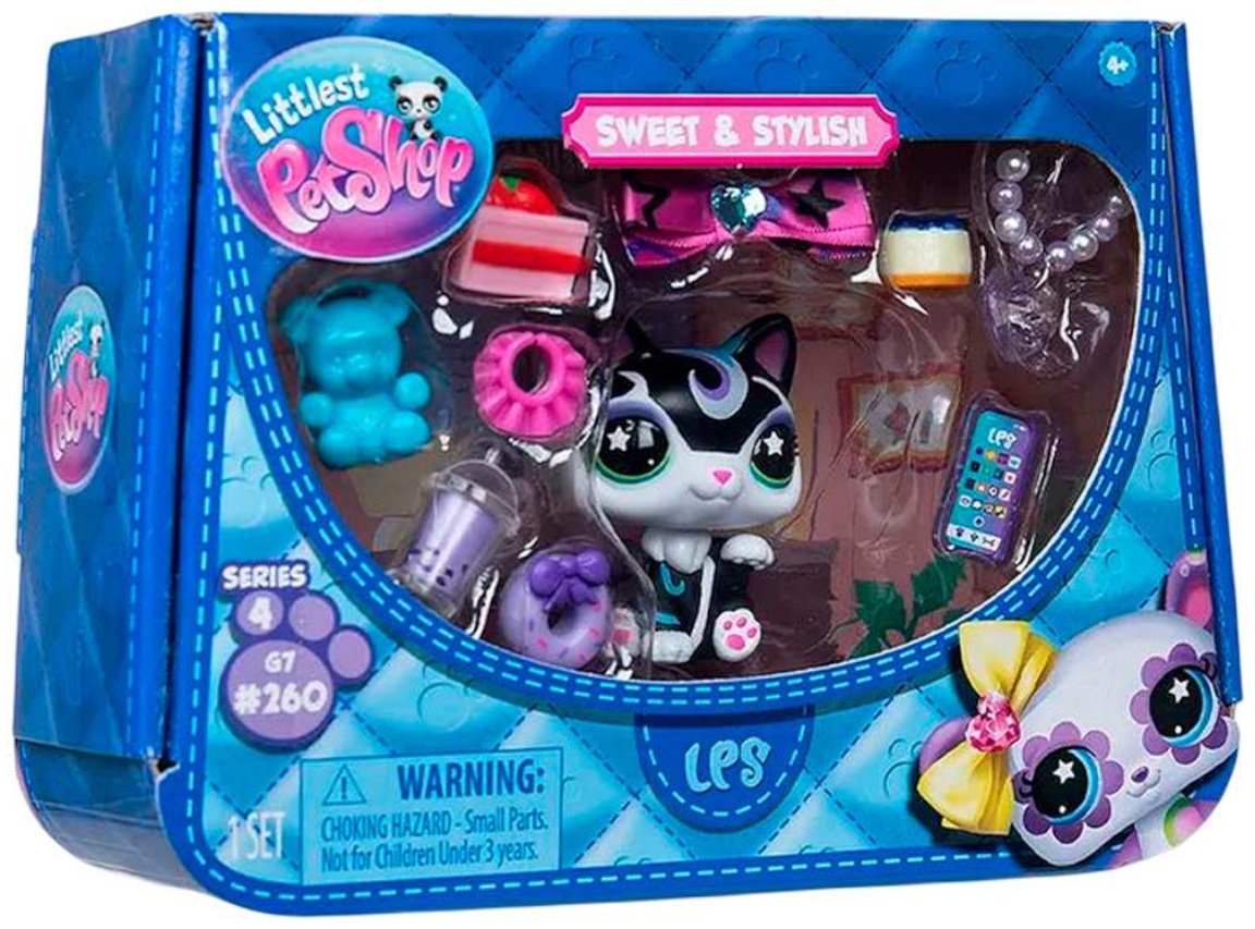 Набор Littlest Pet Shop Стиль фигурка животного с аксессуарами. Сиамская кошка купить,NaN