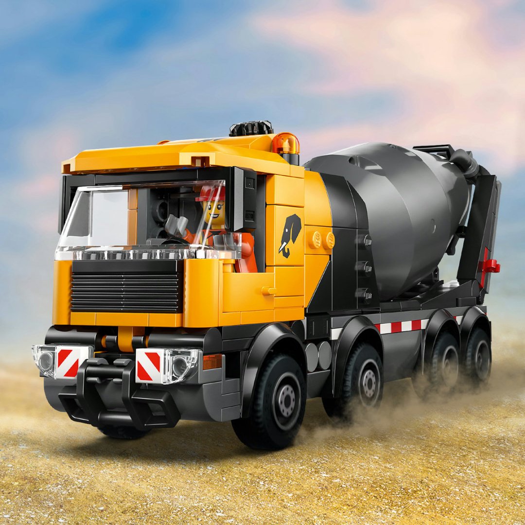 Конструктор LEGO Бетономешалка 60478, деталей 371 шт купить,36085