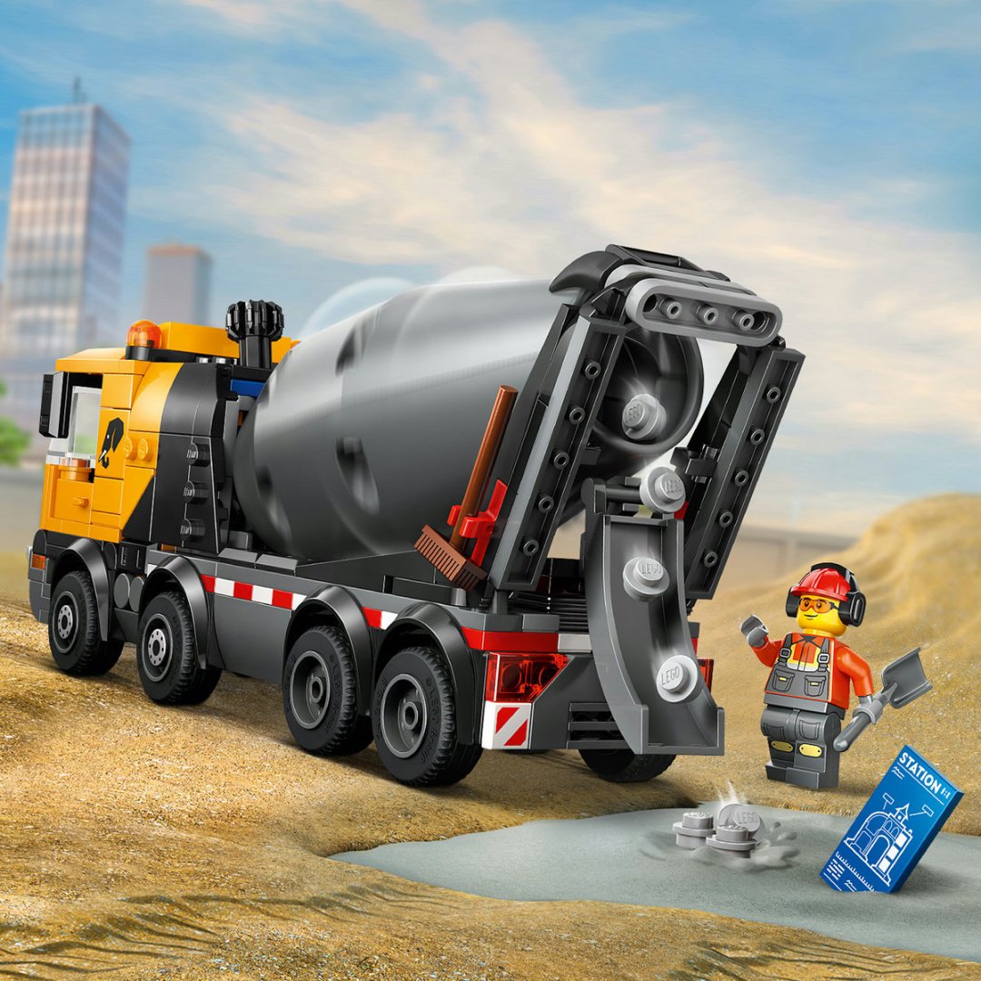 Конструктор LEGO Бетономешалка 60478, деталей 371 шт купить,36085