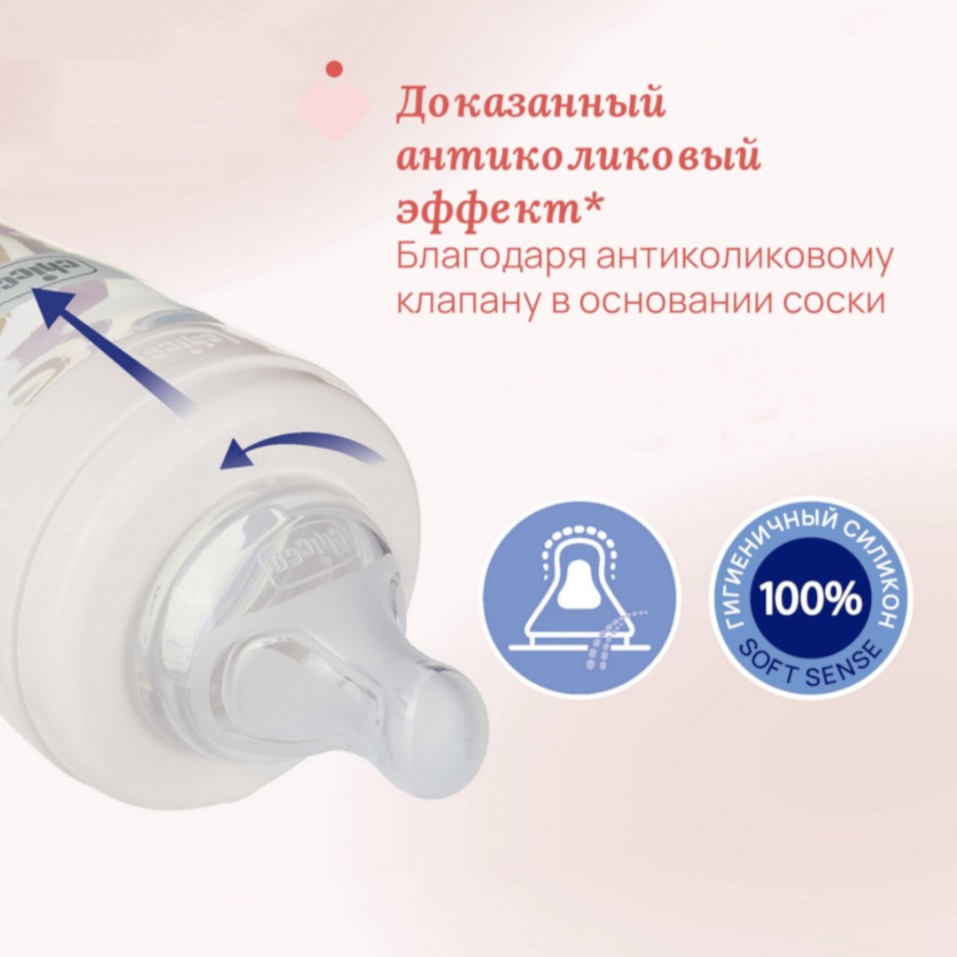 Бутылочка Chicco 00020243200000 250 мл оранжевый купить,NaN