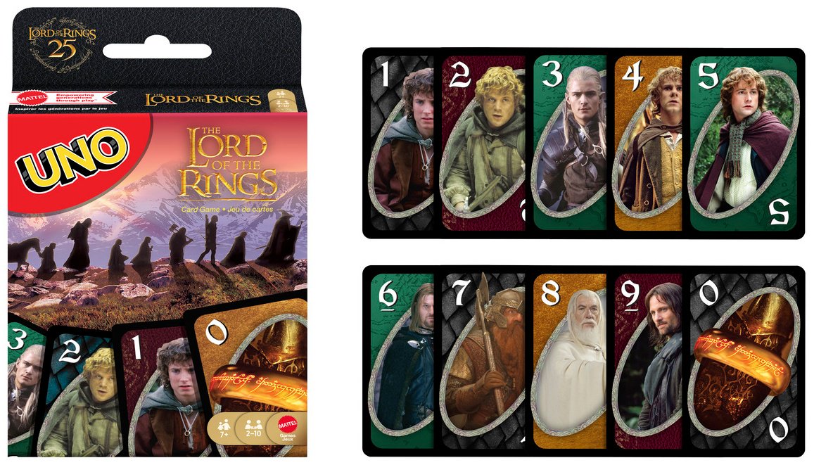 Настольная игра Mattel UNO Lord of the Rings купить,NaN