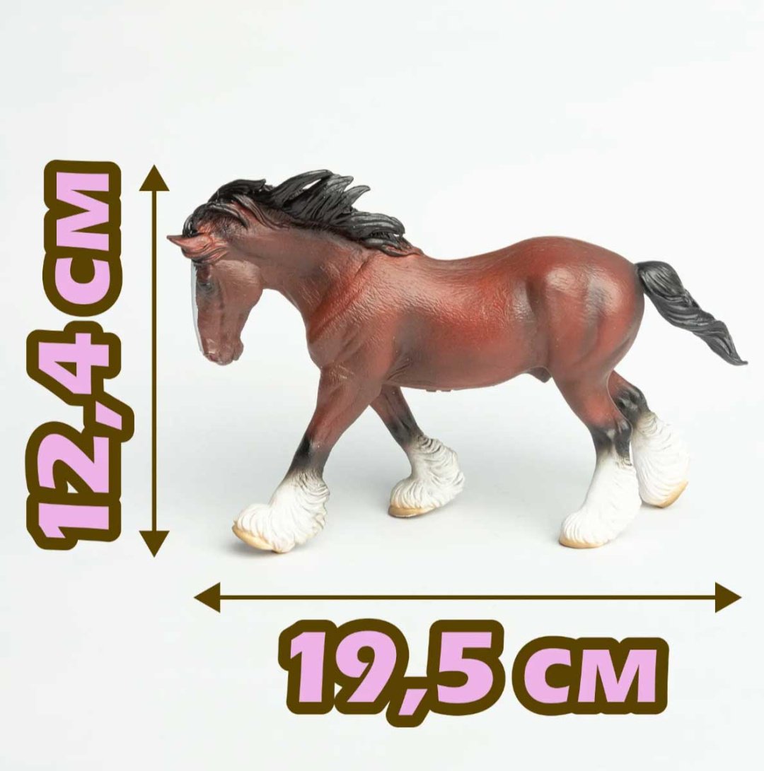 Collecta Клейдесдальский тяжеловоз 12.4 см 1 шт купить,NaN