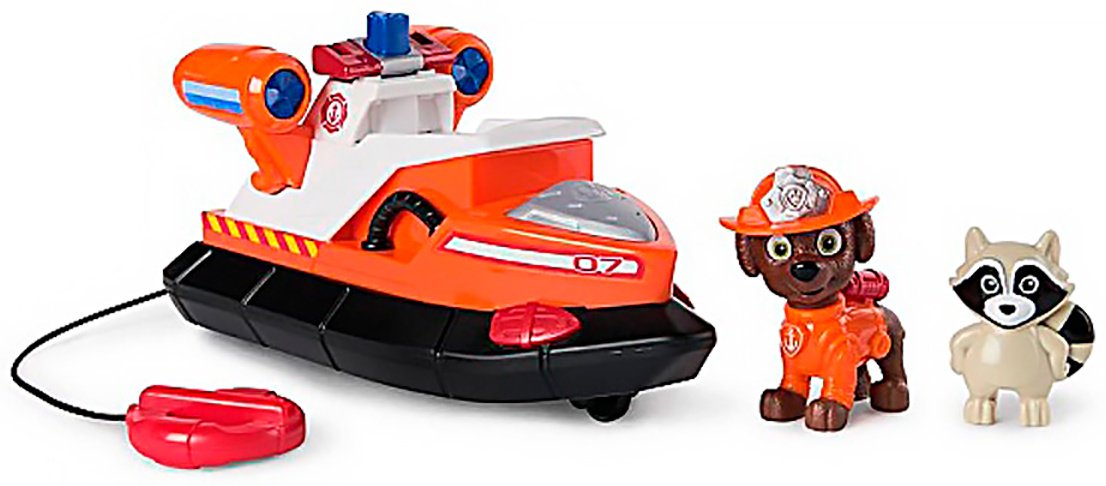 Машина PAW Patrol Пожарные спасатели лодка с фигуркой Зума оранжевый купить,NaN