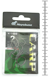 Крючок для рыбалки Hayabusa K-1 NRB №2 карповый черный 10 шт