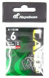 Крючок для рыбалки Hayabusa EB14371-6 одинарный черный 10 шт