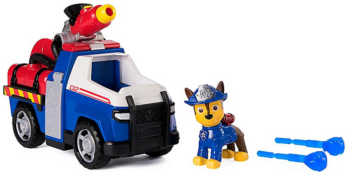 Машина PAW Patrol Щенячий патруль игровой набор Пожарные спасатели, машинка с фигуркой Чейз 18 см 68267 синий купить,NaN