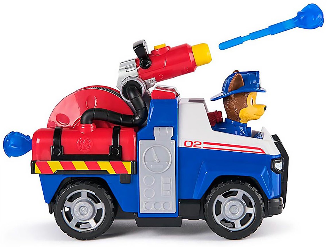 Машина PAW Patrol Щенячий патруль игровой набор Пожарные спасатели, машинка с фигуркой Чейз 18 см 68267 синий купить,NaN