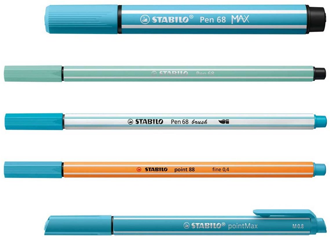 Ручка капиллярная STABILO ARTY Creative set 55 шт, 0.4 мм, цвет чернил мультиколор купить,NaN