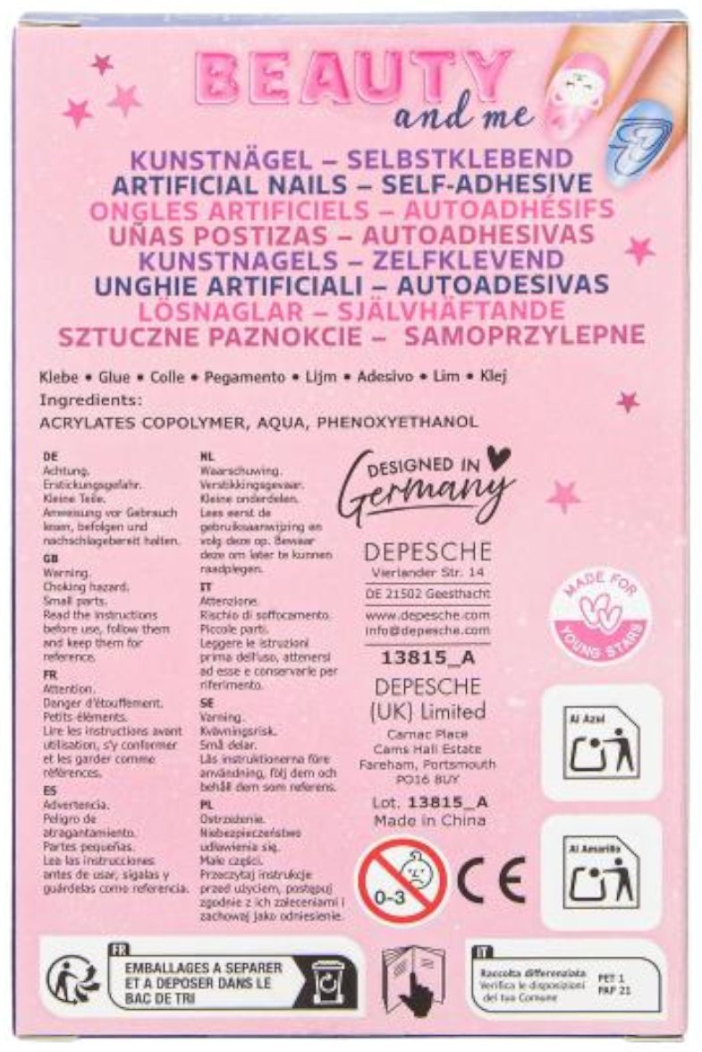 Depesche TOPModel Pointed BEAUTY and ME накладные ногти 6+ купить,NaN