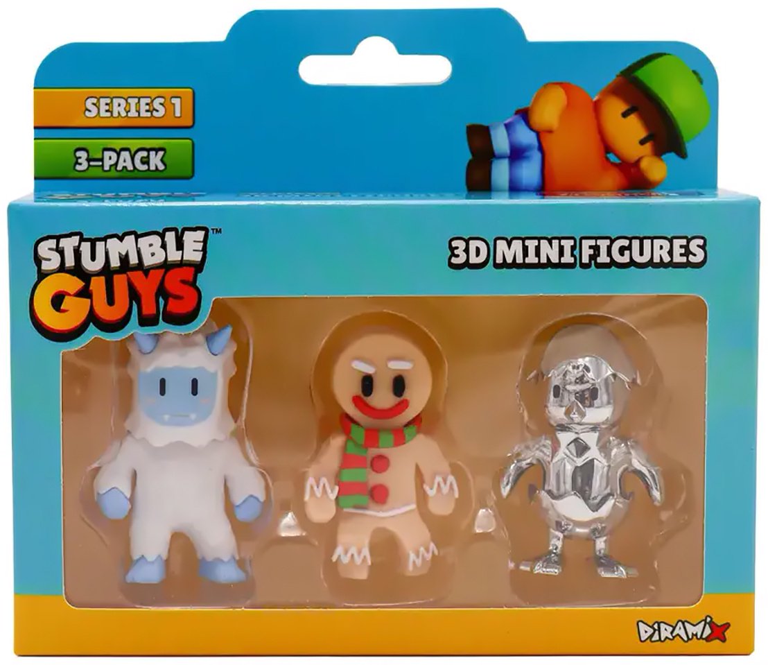 Stumble Guys Frost Yeti, Gingerbread Guy, Metal Hatchling 5 см 3 шт купить,NaN