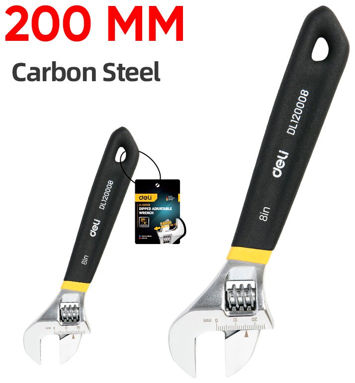 Ключ разводной DELI DL120008 купить,NaN
