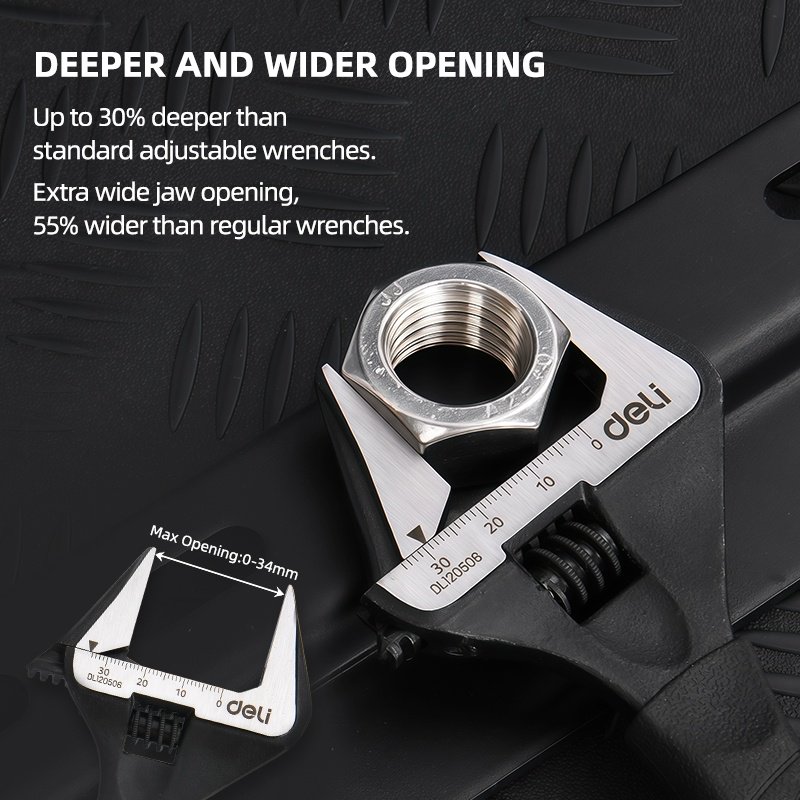 Ключ разводной DELI DL120506 - ForteMarket Ключ разводной DELI DL120506 купить,3610
