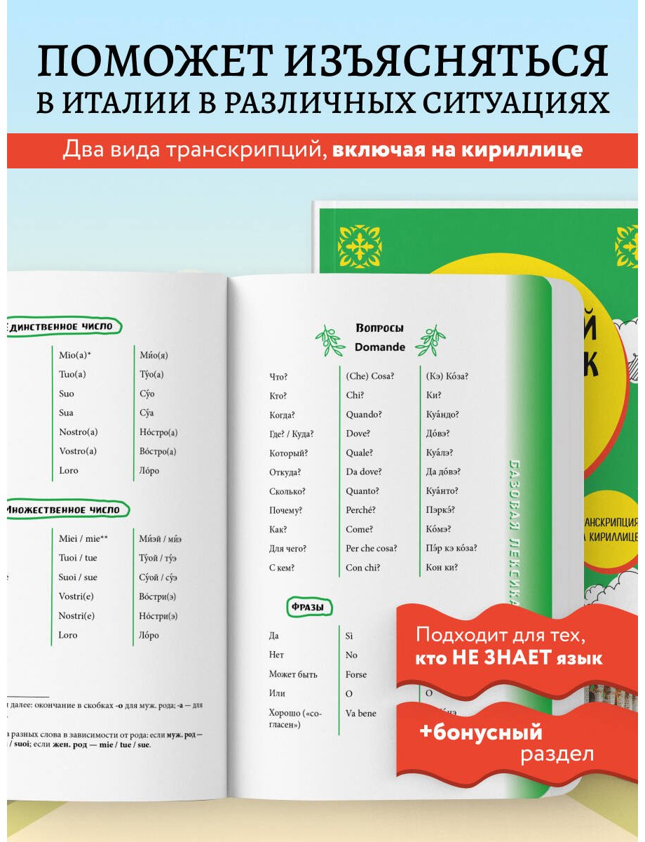 Пособие Ведринская Д. Е.: Итальянский разговорник купить,NaN