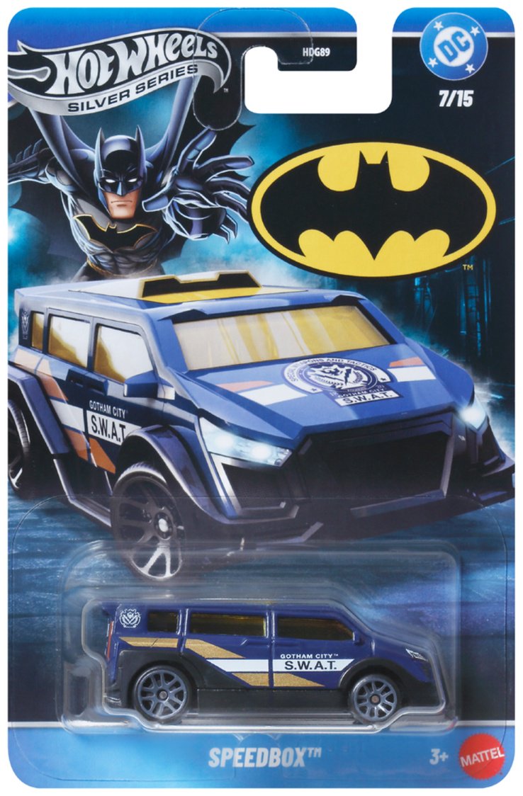 Машина Hot Wheels Silver Series Batman Themed синий купить,NaN