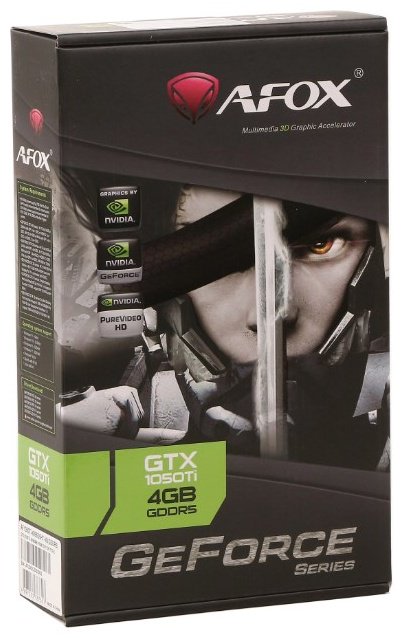 Видеокарта AFOX GTX 1050 Ti AF1050TI-4096D5H7-V8 4 Гб