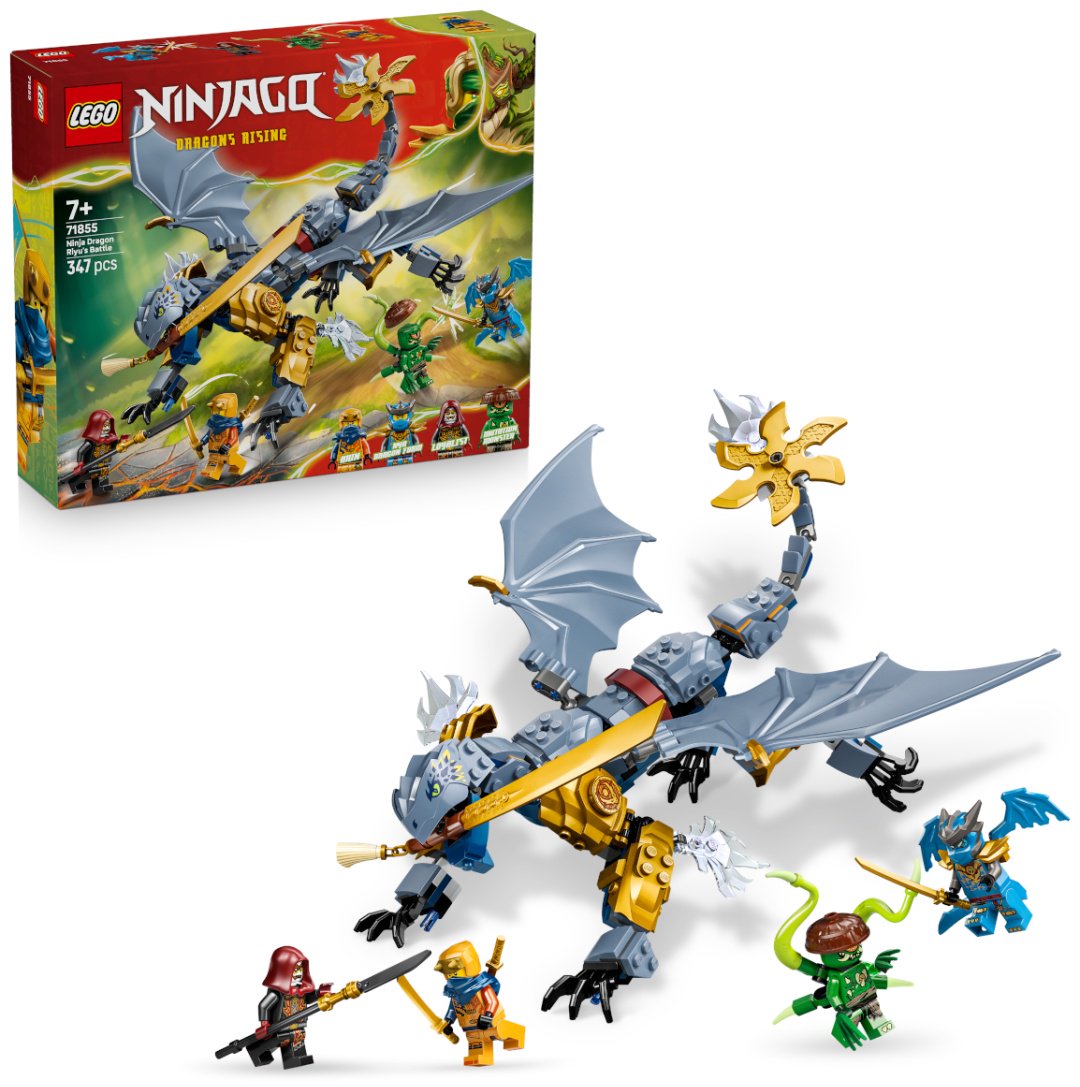 Конструктор LEGO Битва Ниндзя Дракона Рию 71855, деталей 347 шт купить,NaN