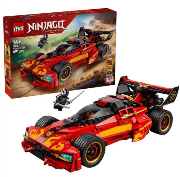 Конструктор LEGO Зарядное устройство X-1 Ninja Charger к 15-летию 71867, деталей 691 шт купить,74824