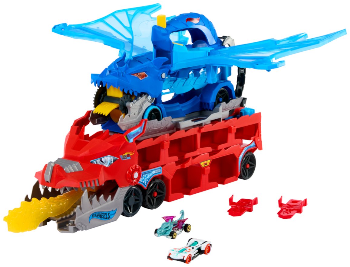Детские треки и авторалли Hot Wheels City. Транспортер Ultimate Dual Dragon мультиколор купить,NaN
